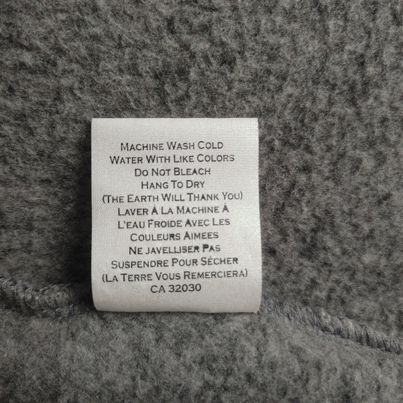 Grouse Mountain Men's Fleece Jacket Size Medium Full Zip Eco Gray Made in Canada - Picture 9 of 16